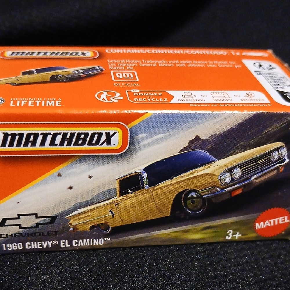 Matchbox 1960 Chevy El Camino Toy Car - Yellow